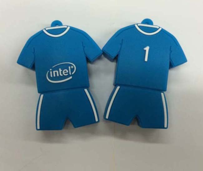 軟膠PVC球衣U盤—英特爾公司開模定做禮品U盤